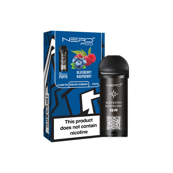 0mg Nerd Pod Replacement Pod 3500 Puffs - Lazy Frog Shop