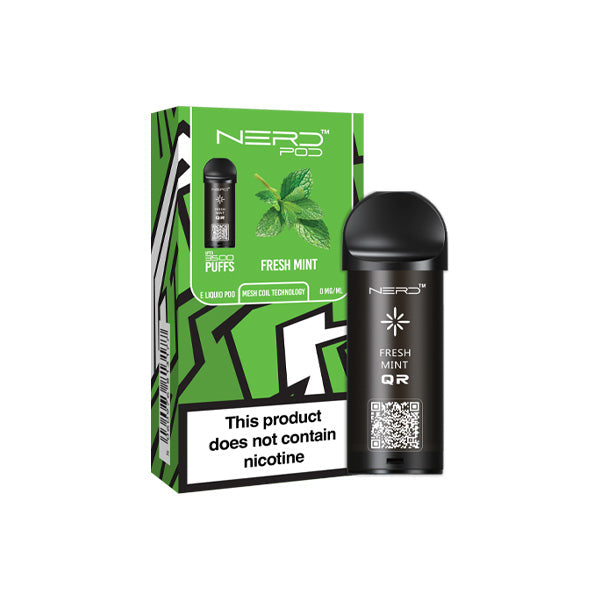 0mg Nerd Pod Replacement Pod 3500 Puffs - Lazy Frog Shop