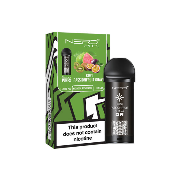 0mg Nerd Pod Replacement Pod 3500 Puffs - Lazy Frog Shop