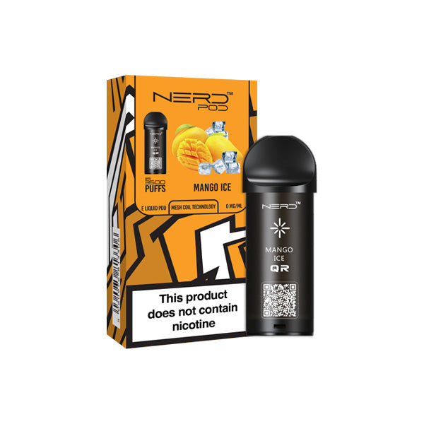 0mg Nerd Pod Replacement Pod 3500 Puffs - Lazy Frog Shop