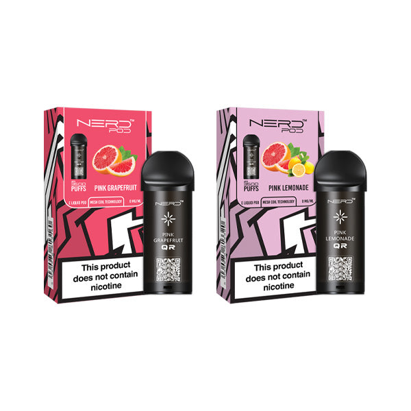 0mg Nerd Pod Replacement Pod 3500 Puffs - Lazy Frog Shop