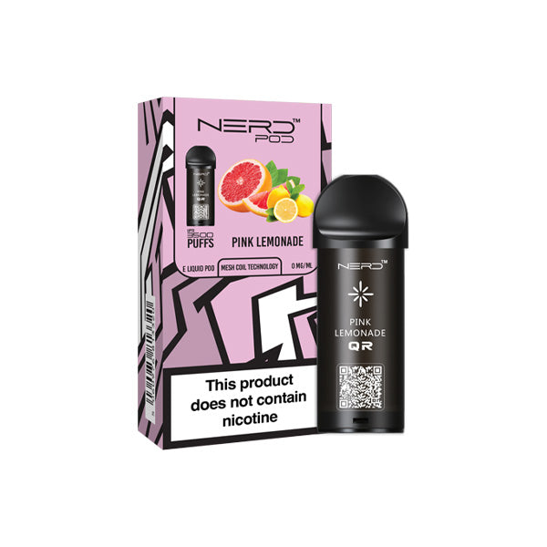 0mg Nerd Pod Replacement Pod 3500 Puffs - Lazy Frog Shop