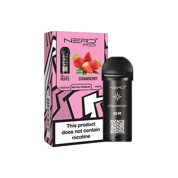 0mg Nerd Pod Replacement Pod 3500 Puffs - Lazy Frog Shop