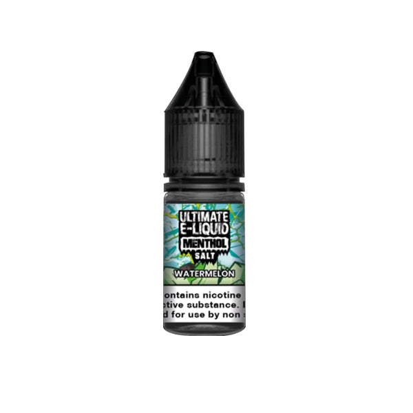 20mg Ultimate E-liquid Menthol Nic Salts 10ml (50VG/50PG) - Lazy Frog Shop