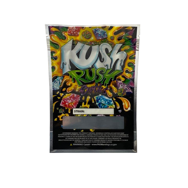 Printed Mylar Zip Bag 3.5g Large - Lazy Frog Shop