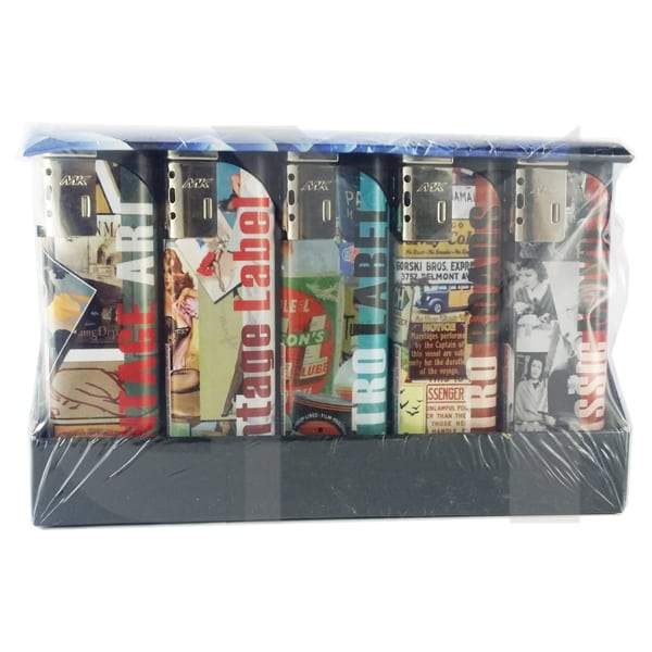 25 x 4Smoke Wind-Proof Printed Lighters - 218WE - Lazy Frog Shop