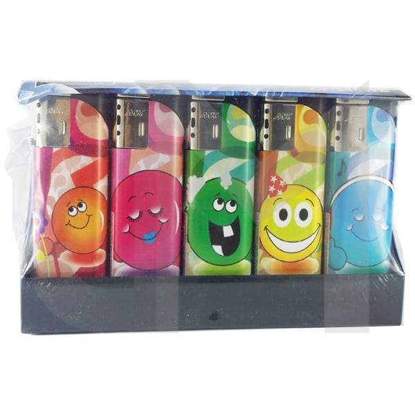 25 x 4Smoke Wind-Proof Printed Lighters - 218WE - Lazy Frog Shop