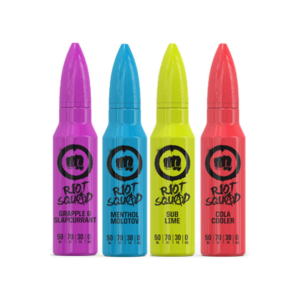 Riot Squad 0mg 50ml Shortfill (70VG/30PG) - Lazy Frog Shop