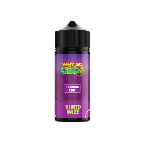 Why So CBD? 3000mg Full Spectrum CBD E-liquid 120ml - Lazy Frog Shop