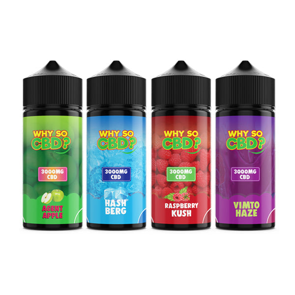 Why So CBD? 3000mg Full Spectrum CBD E-liquid 120ml - Lazy Frog Shop