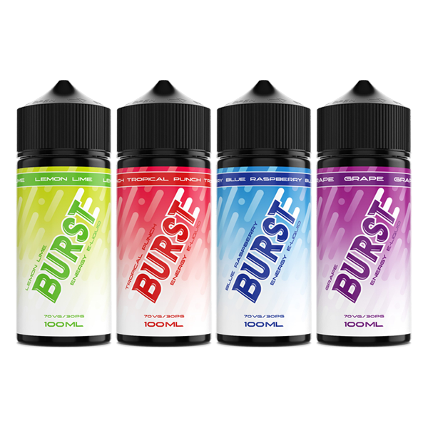 Burst Energy 100ml Shortfill 0mg (70VG/30PG) - Lazy Frog Shop