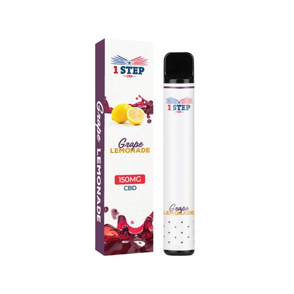 1 Step 150mg CBD Disposable Vape Device - Lazy Frog Shop