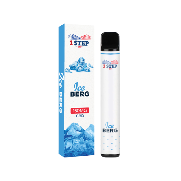 1 Step 150mg CBD Disposable Vape Device - Lazy Frog Shop