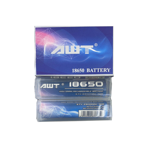 AWT 18650 3.7V 2900mAh 40A Battery - Lazy Frog Shop