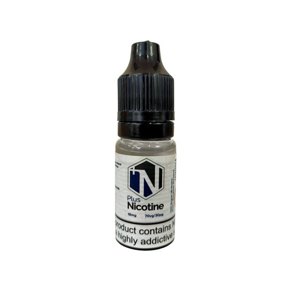 18mg Plus Nicotine Flavourless Nicotine Shot 10ml (70VG) - Lazy Frog Shop