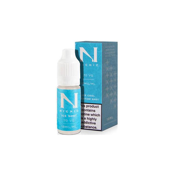 18mg Ice Cool Nic Shot 10ml by Nic Nic (70VG/30PG) - Lazy Frog Shop