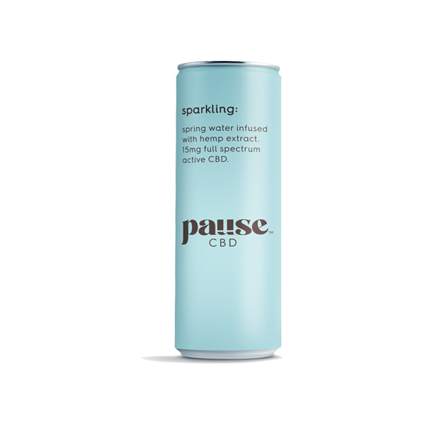 Pause CBD 15mg Full Spectrum CBD Sparkling Spring Water 250ml - Lazy Frog Shop