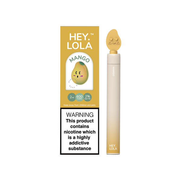 20mg Hey Lola Disposable Vape Device 600 Puffs - Lazy Frog Shop