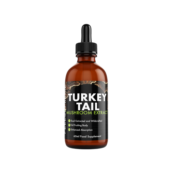 Feel Supreme Turkey Tail Mushroom Liquid Tincture - 60ml - Lazy Frog Shop