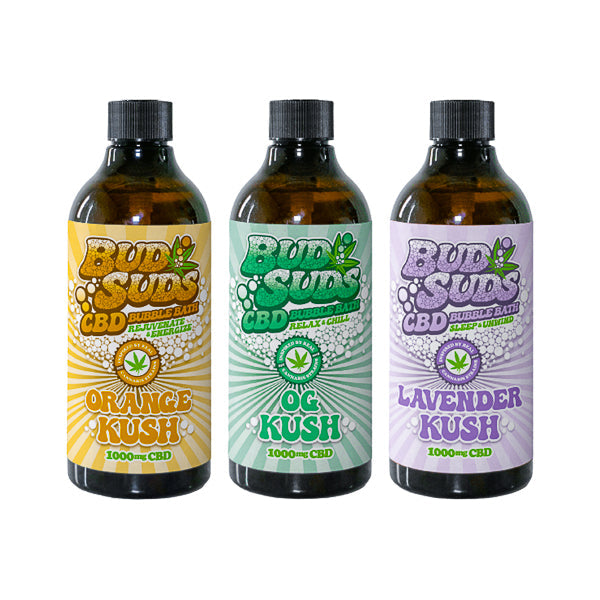 Bud Suds 1000mg CBD Bubble Bath - 300ml - Lazy Frog Shop