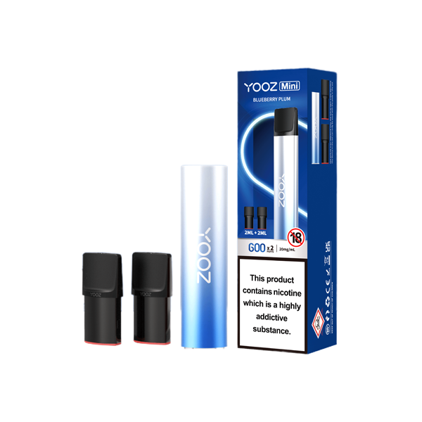 20mg Yooz Mini Rechargeable Device & Vape Pods x2 600 Puffs (BUY 5 GET 1 FREE) - Lazy Frog Shop