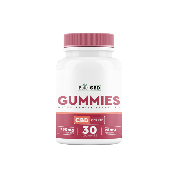 Bullet CBD 750mg CBD Isolate Gummies - 30 Pieces - Lazy Frog Shop