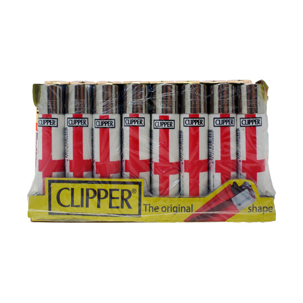 40 Clipper CP11RH Classic Flint England Flag Lighters - CL5C048UKH - Lazy Frog Shop