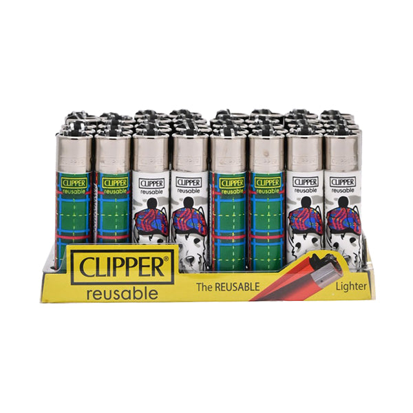 40 Clipper CP11RH Classic Flint Scotland 2 Lighters - CL5C079UKH - Lazy Frog Shop