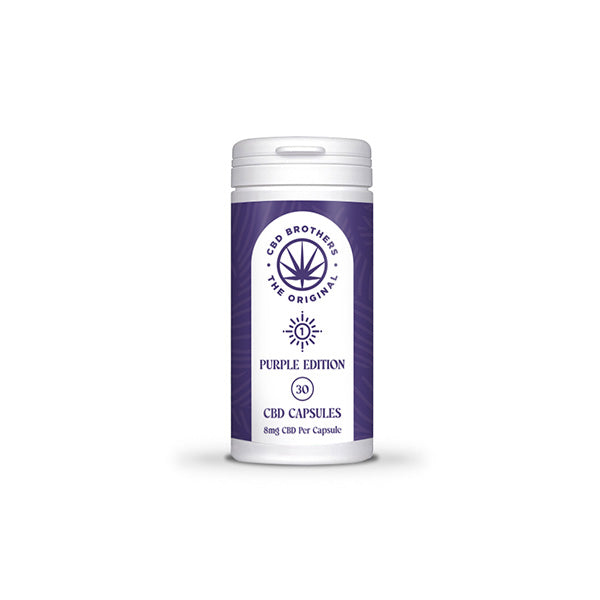 CBD Brothers Purple Edition 240mg CBD/CBDA Vegan Capsules - 30 Caps - Lazy Frog Shop