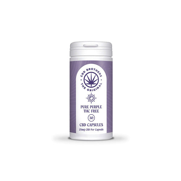 CBD Brothers Pure Purple 750mg CBD Vegan Capsules - 30 Caps - Lazy Frog Shop