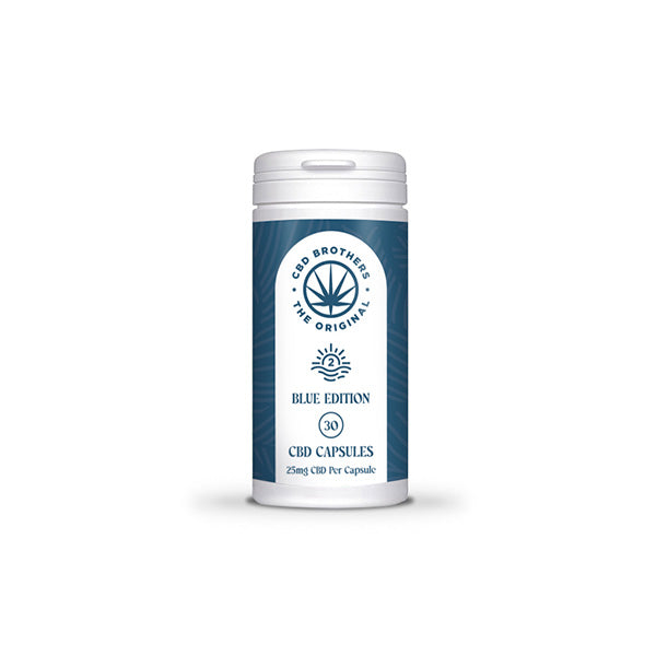 CBD Brothers Blue Edition 750mg CBD/CBDA Vegan Capsules - 30 Caps - Lazy Frog Shop