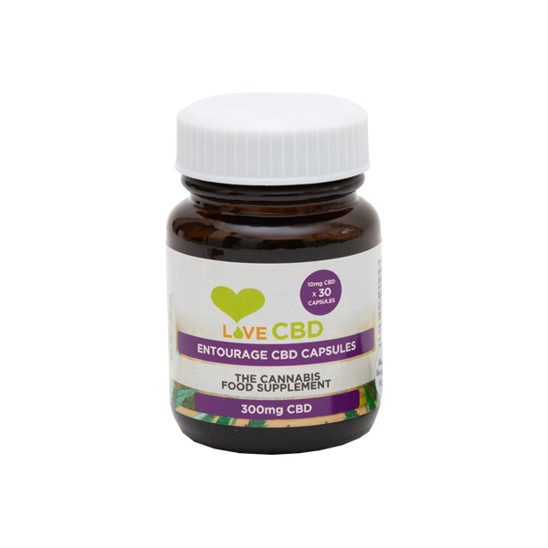 Love CBD 300mg Entourage CBD Capsules - 30 Caps - Lazy Frog Shop