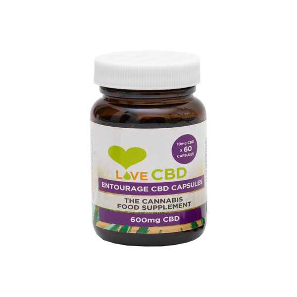 Love CBD 600mg Entourage CBD Capsules - 60 Caps - Lazy Frog Shop