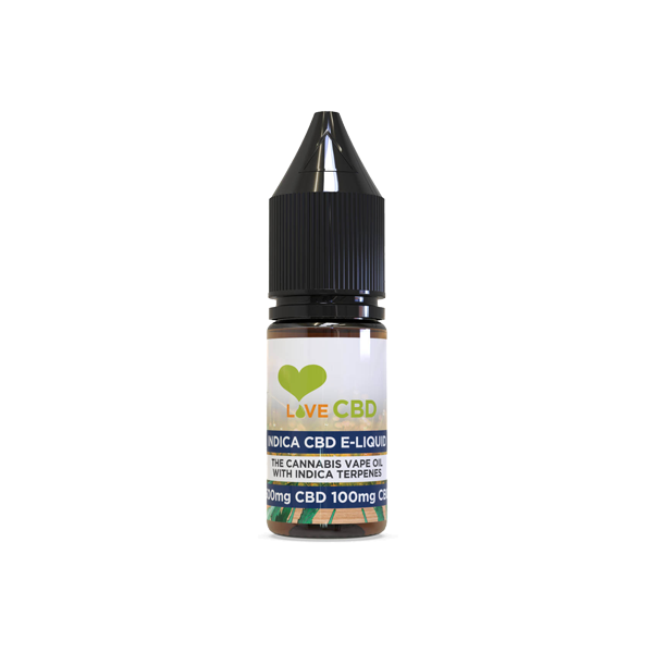 Love CBD 600mg Indica CBD + CBG E-liquid 10ml (65PG/35VG) - Lazy Frog Shop