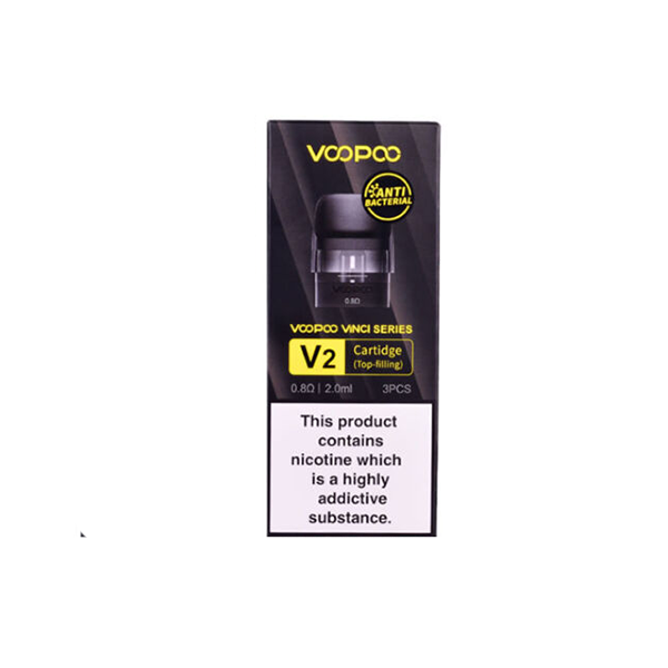 VooPoo Vinci V2 Replacement Cartridge Pods 0.8Ω/1.2Ω - 3Pcs - Lazy Frog Shop