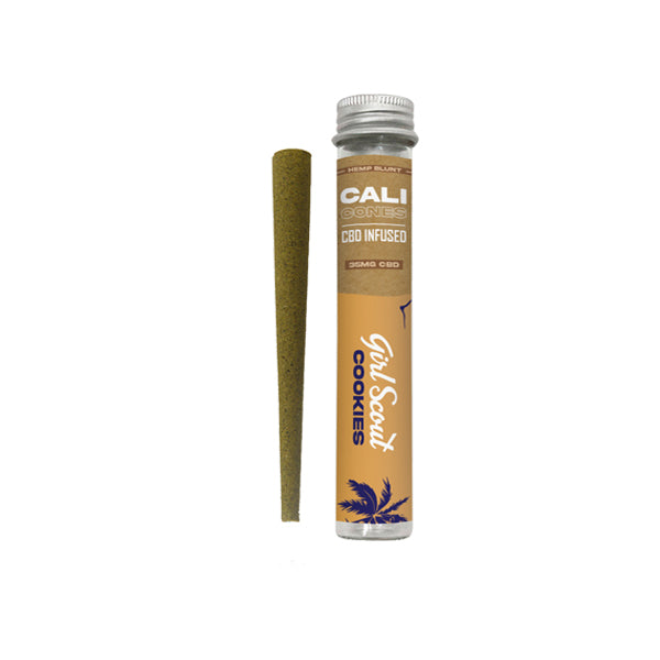 CALI CONES Hemp 30mg Full Spectrum CBD Infused Cone - Girl Scout Cookies - Lazy Frog Shop