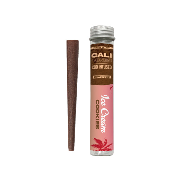 CALI CONES Cocoa 30mg Full Spectrum CBD Infused Cone - Ice Cream Cookies - Lazy Frog Shop