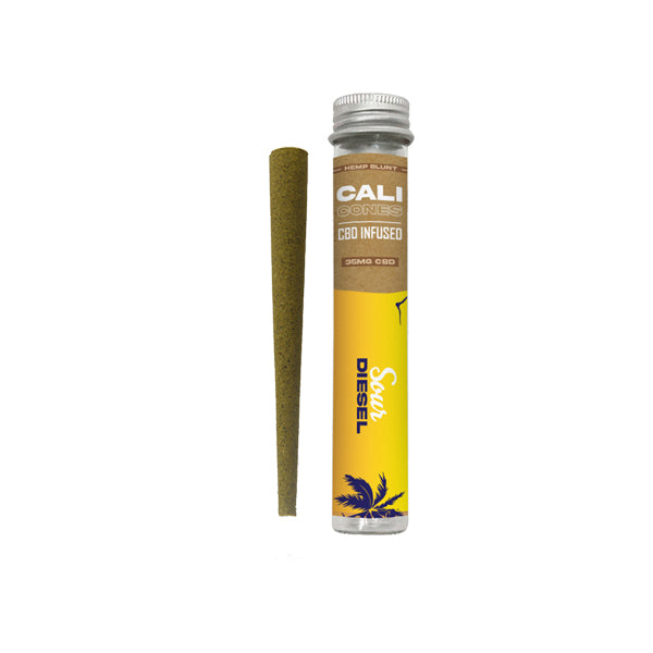 CALI CONES Hemp 30mg Full Spectrum CBD Infused Cone - Sour Diesel - Lazy Frog Shop